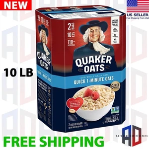 Avena rápida QUAKER OATS de 1 minuto sin OGM total 10 libras ¡¡FRESCA!! ¡ENVÍO GRATUITO!! - Imagen 1 de 16
