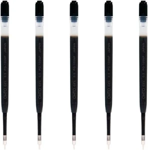 Paquete de 5 tintas de gel precisas Ohto Flash Dry 0,5 mm negras PG-105NP JPN - Imagen 1 de 1