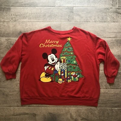 Sudadera de Colección Mickey Unlimited Navidad Suéter Mujer Talla 3XL - Hecha en EE. UU. Foto 1 de 4