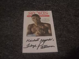 Floyd Patterson Sports Illustrated Image Index Card JSA Auction Cert - Picture 1 of 3