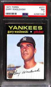1971 TOPPS #277 GARY WASLEWSKI PSA 7 42667486