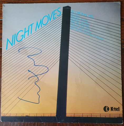 BRYAN FERRY - Signed LP Cover - Night Moves - MUSIC - VG Cover