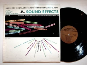 Realistic 28 Timed Sound Effects Vinyl LP Record VG+ - Picture 1 of 4