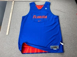 Camiseta de práctica de baloncesto emitida por el equipo Florida Gators L Nike reversible azul #3 - Imagen 1 de 9