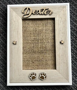 Personalised Pet Photo Frame Pet Frame, Gift Memorial Birthday Christmas ,5’x7 - Picture 1 of 3