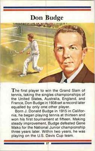 1981 TRUE VALUE - BOOKLET CARD - DON BUDGE