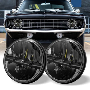 for Chevrolet Camaro Z28 SS 1967-1981 2PC DOT 7" Round HI/LO LED Headlight H6014 - Foto 1 di 15