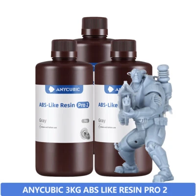 ANYCUBIC 3KG ABS-Like Resin Pro 2 Impresora 3D Resina UV para M3 MONO M5 M7 PRO MAX