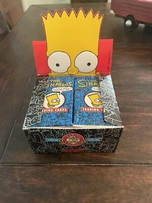 (1) Sealed Pack 1993 Skybox Series 1 The Simpsons From Sealed Box Art De Bart!!! - Image 1 of 4