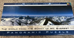 Jigsaw Puzzle Panoramic 750 Piece View From Mount Everest Over 3ft Wide - Picture 1 of 5