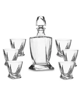 KANARS Whisky Dekanter Set Schnapsflasche mit 6 Stück Set Kristallgläsern - Bild 1 von 5