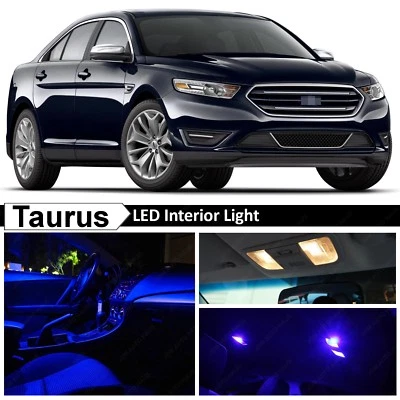 Kit de paquete de 11 luces LED interiores azules para Ford Taurus 2010-2015 Foto 1 de 4