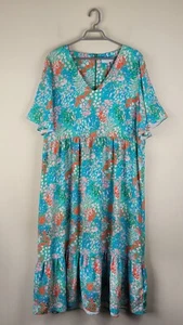 Never Fully Dressed Midi Dress Multicoloured Animal Print ~ Size 22 Curve  BNWT  - Picture 1 of 15