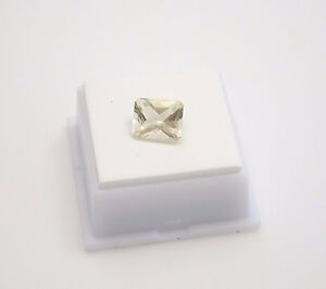 Yellow Labradorite - 4.1ct - Emerald Cut - 11x9mm - Loose Gemstone