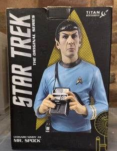 Star Trek The Original Series Titan bust Leonard Nimoy As Spock 8” - Picture 1 of 5