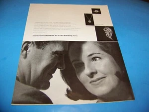 De Beers Diamonds Original Print Ad from Magazine Vintage 1964 - Picture 1 of 2