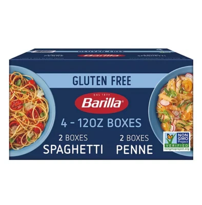 Паста Barilla без глютена упаковка 4 упаковки 12 унций пенне спагетти - Изображение 1 из 4