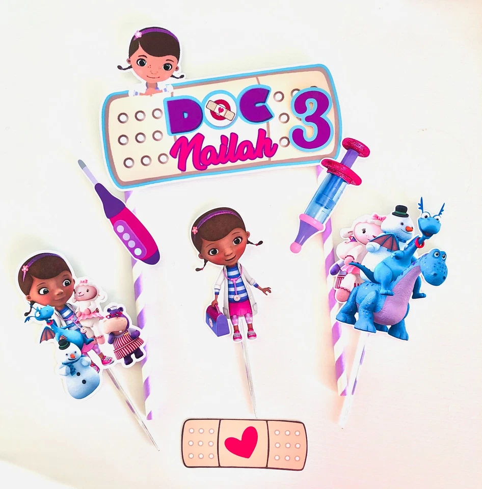 Topper de pastel personalizado Doc McStuffins Foto 1 de 1