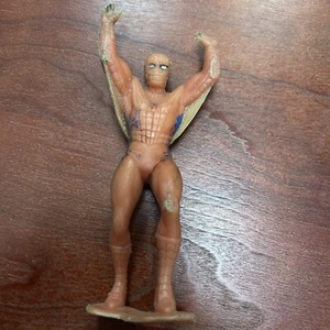 Figura vintage Spider-Man dipinta supereroe rossa senza marchio del produttore - Foto 1 di 15