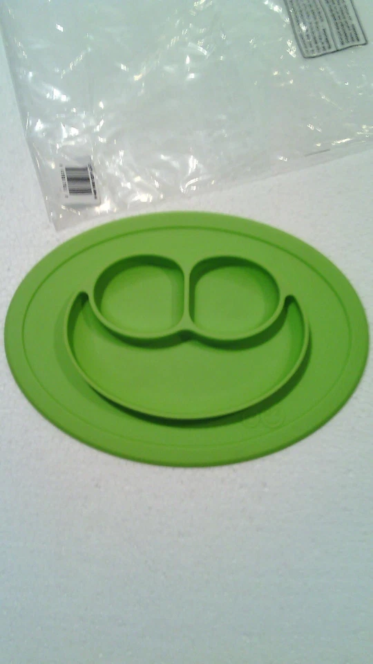 NUNCA USADO EZPZ VERDE ESTERA FELIZ SILICONA BEBÉ NIÑO SIN DERRAMES BANDEJA DE SUCCIÓN Foto 1 de 1