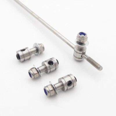 4x 3mm Tie Rod End Linkage End Rudder Servo Push Rod Stopper Adjuster fr RC Boat - Image 1 of 4