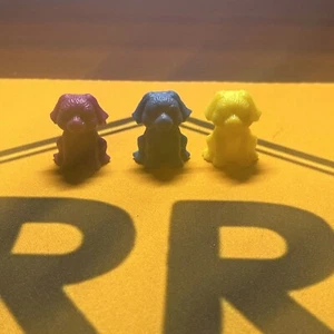 3 Vintage Colorful Puppies - Picture 1 of 4