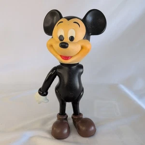 Mickey Mouse Toy Walt Disney Productions Hong Kong 1960's Rubber 8" Missing Arm - Picture 1 of 5