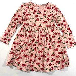 Rachel Riley Cherry Print Jersey Dress Size 6Y - Picture 1 of 4