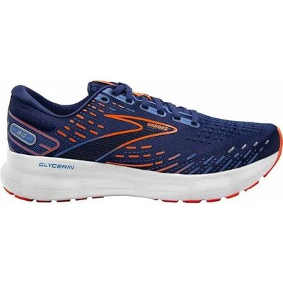 Brooks Glycerin 20 Herren Laufschuhe Blau Gepolstert Komfort Sport Run Turnschuhe