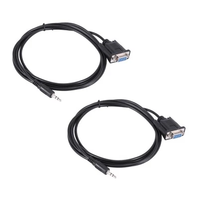 2X DB9 9 Pin VGA Female Cable ,DB 9 Female to TRS 3.5mm (1/8In) TRS Stereo9084 - image 1 of 4