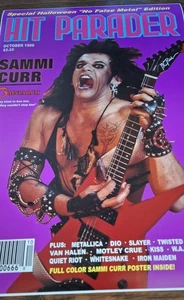Huge 30x20 Sammi Curr Poster - 1986 Hit Parader Trick or Treat Halloween Movie🍿 - Picture 1 of 11