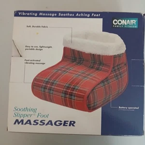 Conair Soothing Slipper Foot Massager Battery Powered Foot Activated - Picture 1 of 5