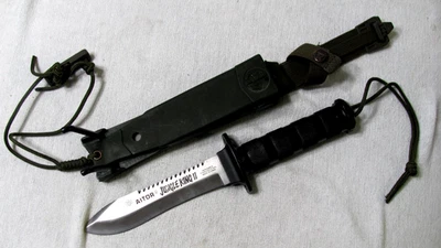 Aitor Jungle King II Fixed Knife 6" Sawback Blade Stainless Steel w/case & More - Image 1 of 4