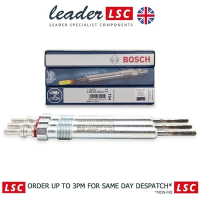 03L963319 Bosch 3x Glow Plugs Seat Alhambra Ateca Exeo Ibiza Toledo New Genuine - Image 1 of 4