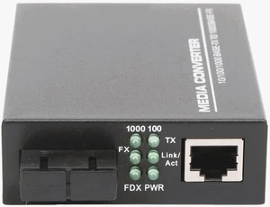 Glasfaser zu Ethernet Konverter 10 100 1000Base Tx zu 1000Base SX SMF RJ45 !NEU! - Bild 1 von 5