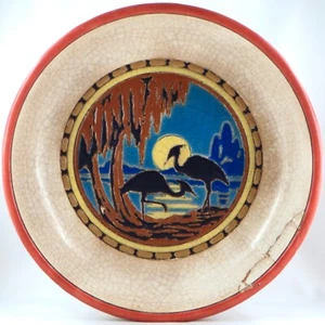 Antike EMAILLESCHALE VON LONGWY Art Deco "STELDE" 30er/1930er Jahre/primavera... - Bild 1 von 12