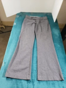 Banana Republic Pants Sz 10 Womens Gray Stretch Dress Mid Rise Sloan Bootcut - Picture 1 of 12