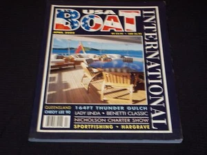 2000 APRIL BOAT INTERNATIONAL USA MAGAZINE - NICE SAILING FRONT COVER - L 8499 - Picture 1 of 2