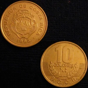 *GUTSE* COSTA RICA, 10 COLONES 1995, CASI SIN CIRCULAR. - Foto 1 di 1