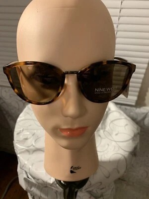 $42 Nine West Woman's Tortoise Sunglasses Eye Cat 32829RNJ201 MID 100% UV ~NEW~ - Image 1 of 4