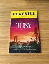 76th Annual Tony Award Playbill Program United Palace Theatre June 11, 2023.