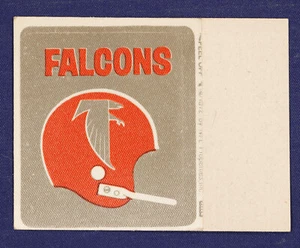 1972 NFL Properties Cloth Patches #26 Atlanta Falcons helmet missing right logo - Picture 1 of 2