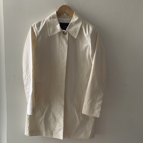 Cappotto da donna Coach colore bianco taglia small abbottonato