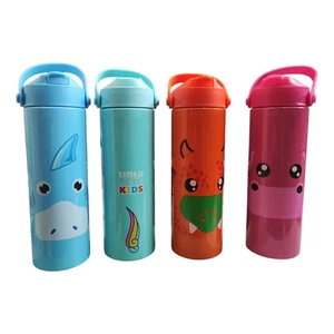 EDELSTAHL THERMOSFLASCHE MIT AUSLAUF 550 ML - UNIFARBEN - Bild 1 von 11