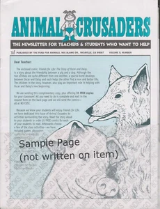 Animal Crusaders Volume 5 Numbers 1-4 Animals (Newsletters: Teachers, Childre - Picture 1 of 5