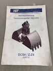 HGT Betriebsanleitung Zweischalengreifer  Baureihe DCS4/ Z-Z4  TH609HV-2