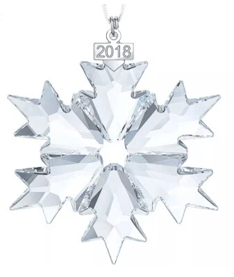 NIB Swarovski Annual Edition 2018 Christmas Ornament Snowflake Large #5301575