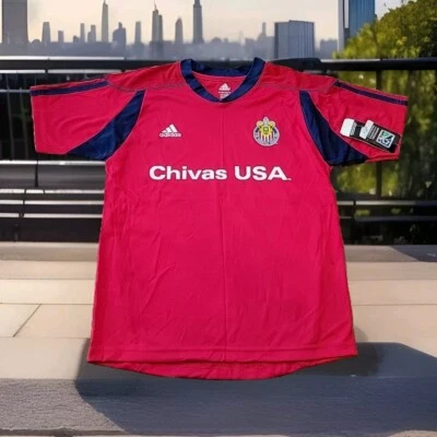 Camiseta Adidas Niños Chivas EE. UU. M-M - 10/12 Fútbol MLS Rojo Club Deportivo 2010 Foto 1 de 4