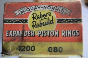 MCQUAY NORRIS 4200 .080 PISTON RING SET 4 CYLINDERS ONLY - Bild 1 von 2