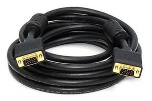 Cable VGA premium de doble blindaje con ferritas + clasificación CL2 ~ 15 pies - Imagen 1 de 1